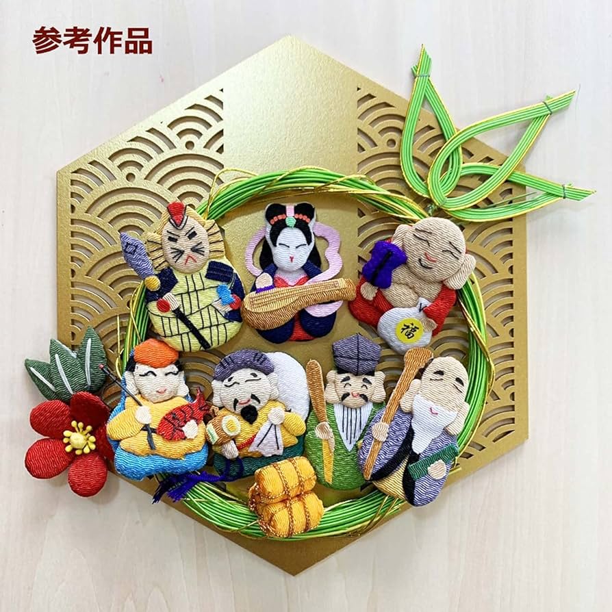 Amazon | ちりめん細工 七福神 1個 毘沙門 | 布・生地 通販