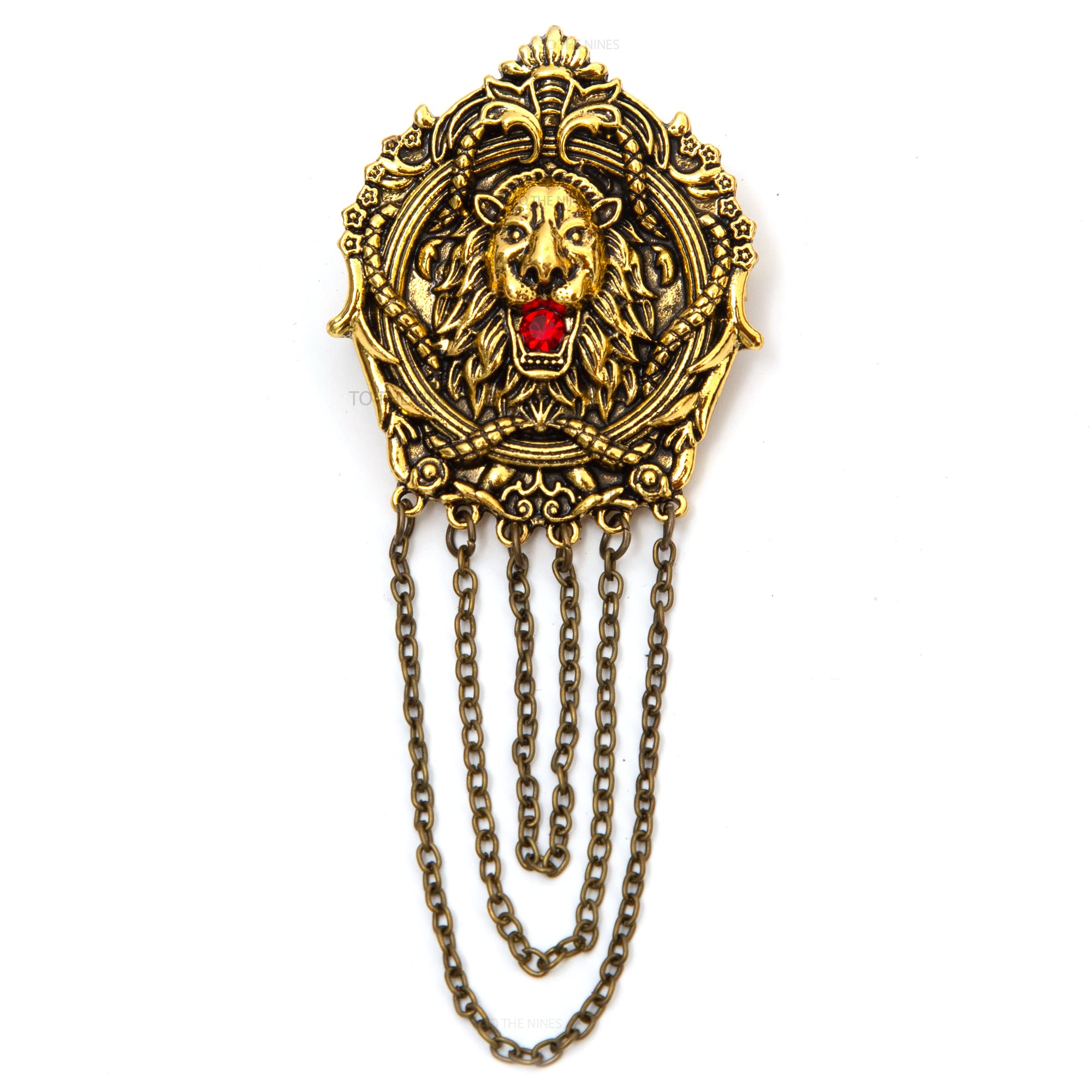 To The Nines Antique Golden Roaring Lion Lapel Pin (B0BDRMSNGT) Amazon Price History, Amazon Price Tracker