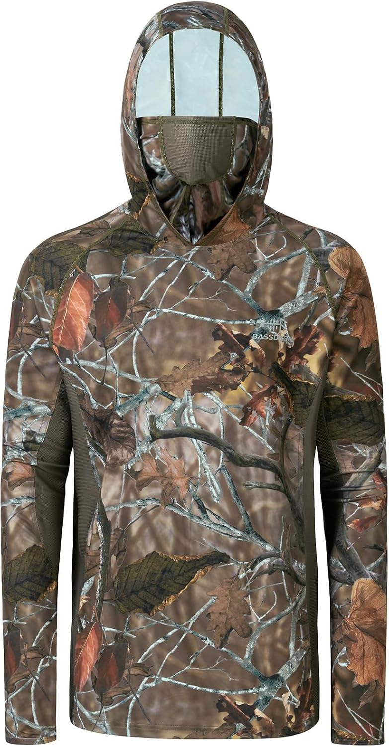 BASSDASH Men's UPF 50+ Camo Long Sleeve Hunting Fishing Hoodie Shirt - Image 4