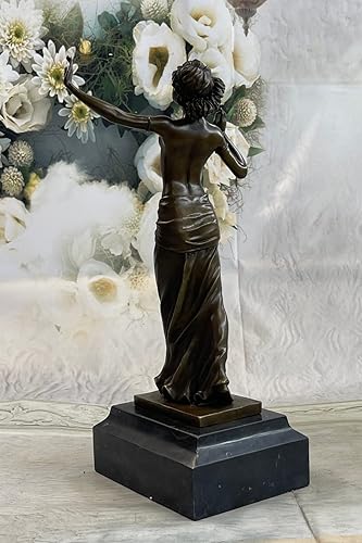 Miniatura 3 de EUROPEAN BRONZE Firmado Bronce Art Deco Noveau Estatua Desnuda Escultura Erótica de mediados de siglo F. Preiss Finery