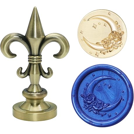 SWANGSA 3D Moon Flower Wax Seal Stamp