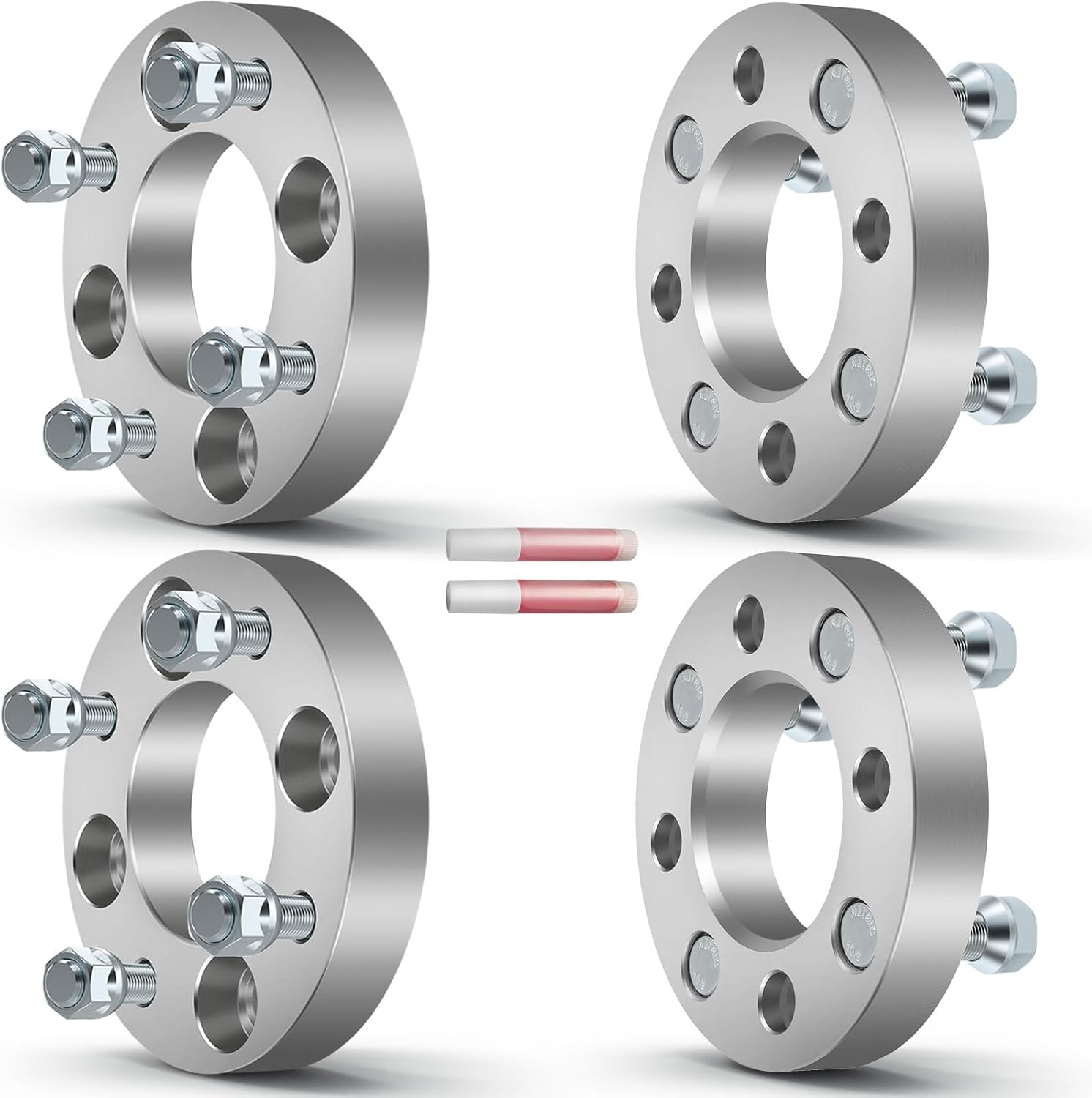 OCPTY 4PCS 1 inch Wheel Adapters 4 Lug 4x110mm to 4x115mm 12x1.5 Studs 74mm fits for Foreman 400 450 500 Rubicon 500 FourTrax 300