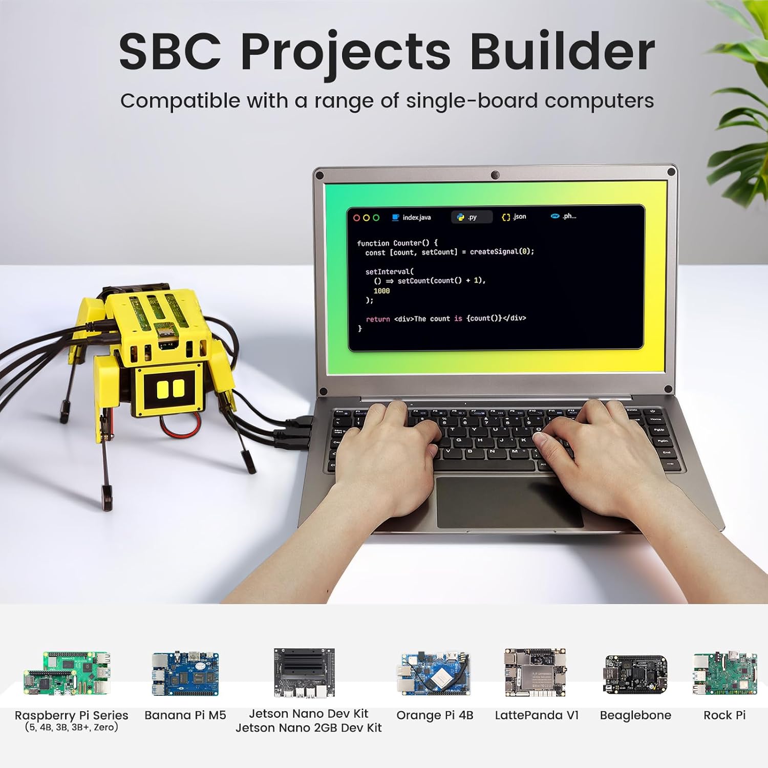 Portable Monitor with Keyboard,14inch 1080P FHD Lapdock Compatible with Raspberry Pi/Mini PC/Phone/PC/Game Console,CrowView Note Built-in Battery with RPi5 Adapter(Full TypeC & HDMI Cable Included)