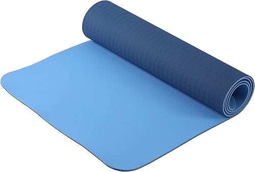 Miniatura 3 de HolaHatha Tapete de yoga reversible de doble cara de 72 pulgadas de alto x 24 pulgadas de ancho, 0.25 pulgadas de grosor, seguro, antideslizante,