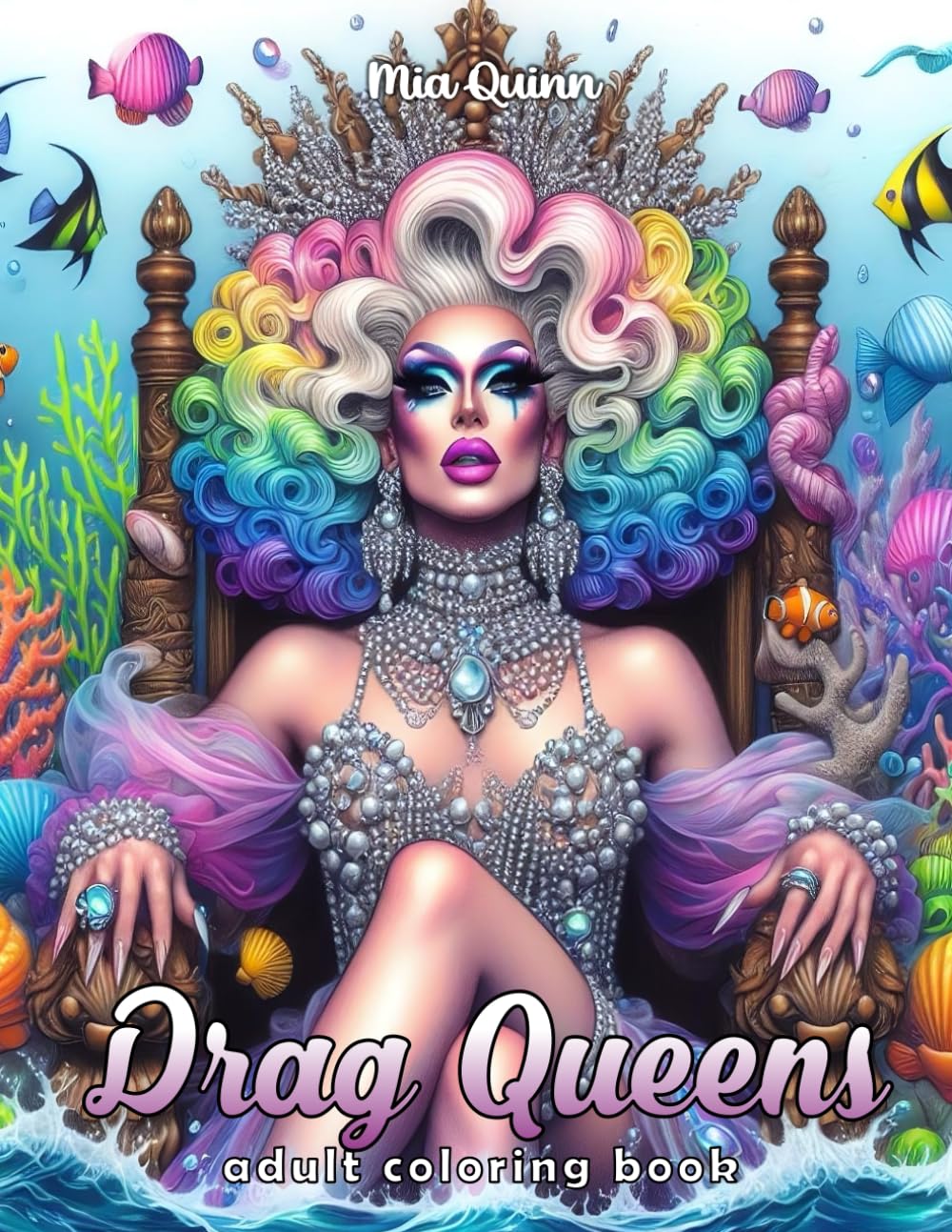 Drag Queens Coloring Book for Adults: 50 Glamorous Drag Queen Portraits to Color for Stress Relief and Relaxation (Portrait Coloring Books)
