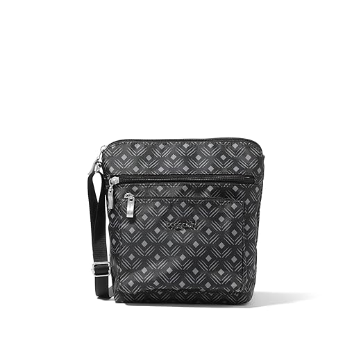 Baggallini Pocket Crossbody Bag - Stylish, Lightweight, Adjustable Strap Purse With RFID-Protected Wristlet, Hands-Free Travel Bag with Interior Organizational Pockets and More