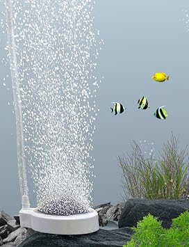 boxtech Fish Tank Air Stone Kit, Oxygen Nano Bubble Stone, for Silent Oxygen Diffuser for Fish, Shrimp and Hydroponic Plants 50 mm, Accessories Not Included