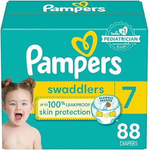 Miniatura 173 de Pañales Pampers Swaddlers, Talla 7 (11.8-22.7 kg), 70 unidades, absorbentes, mantiene al bebé seco y cómodo, pañal desechable seguro para la piel