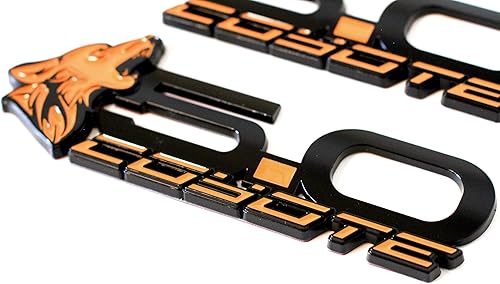 Miniatura 2 de Coyote Badge Shop - V4 Coyote 5.0" Fender Badges (par) - Naranja