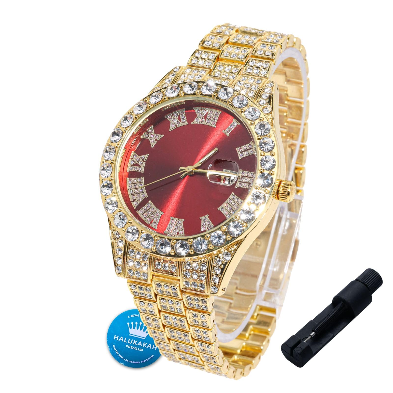 Halukakah Watch for Kids - 42MM Blue/Green/Red Dial - 8" Length