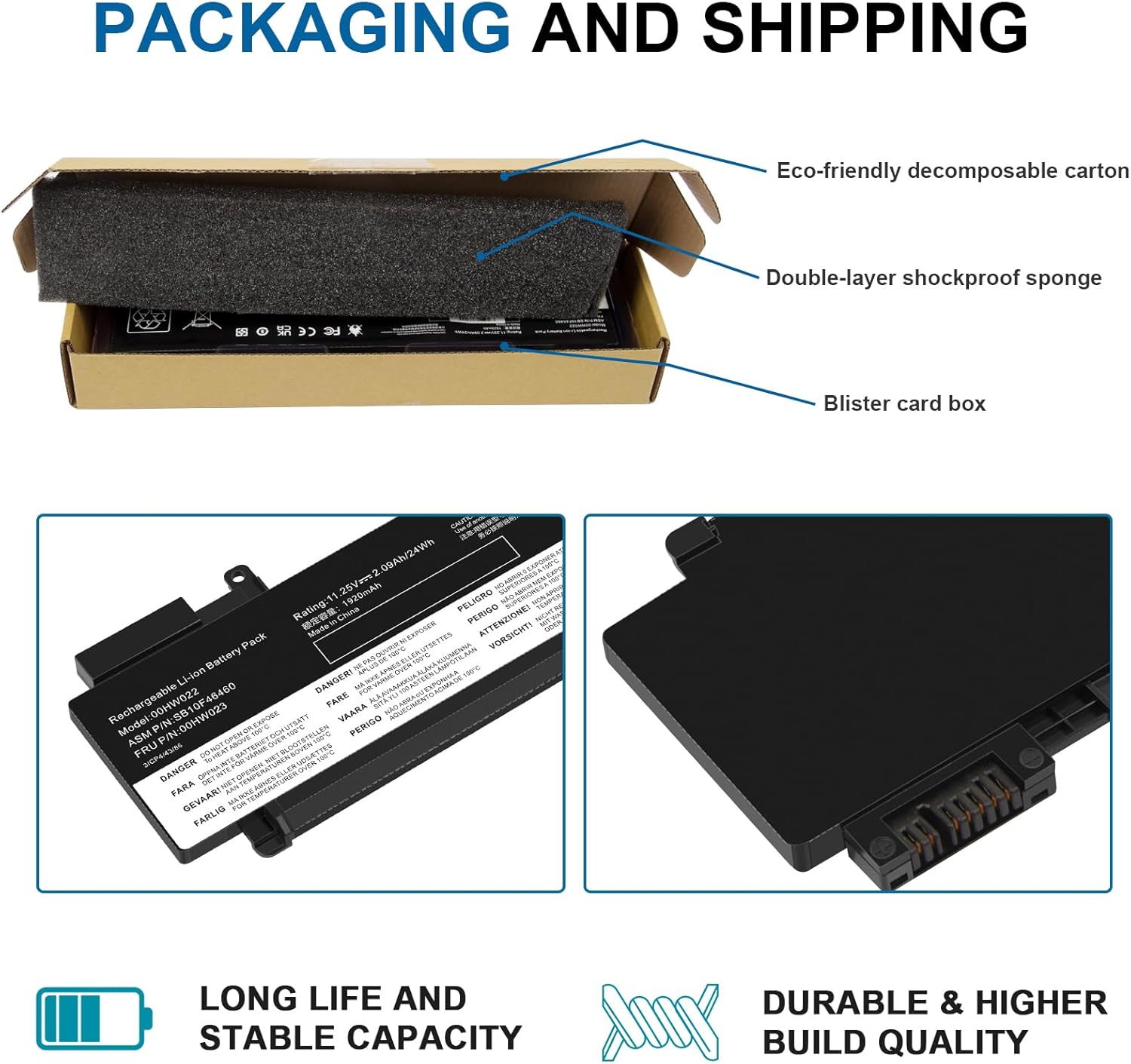 TREE.NB 24Wh 00HW022 00HW023 Battery for Lenovo ThinkPad T460s T470s Series SB10F46460 SB10F46461 SB10F46474 SB10F46475 00HW036 00HW037