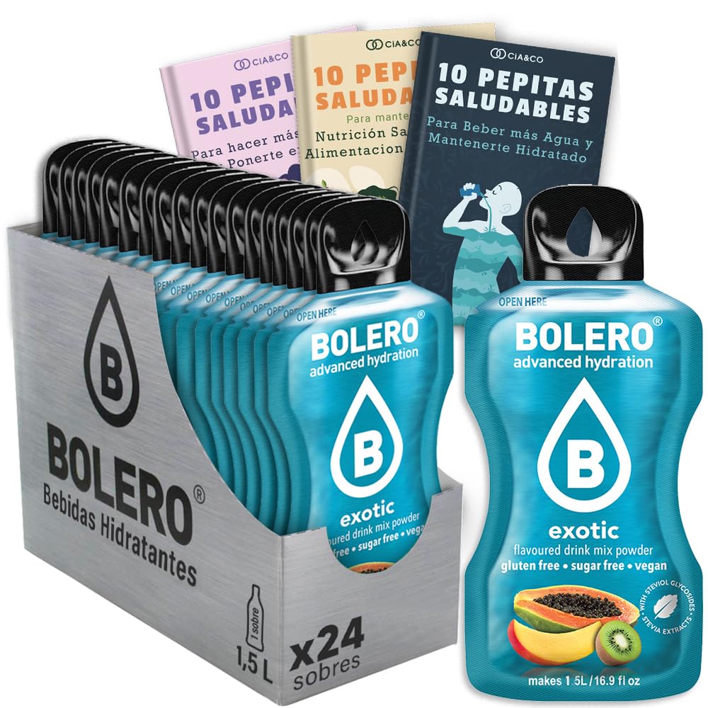 24 x Bebida Bolero COLA Hidratante Sin Azucar (24x9 grs) + 30 Pepitas Saludables para una vida más sana by Cia&Co — view 30