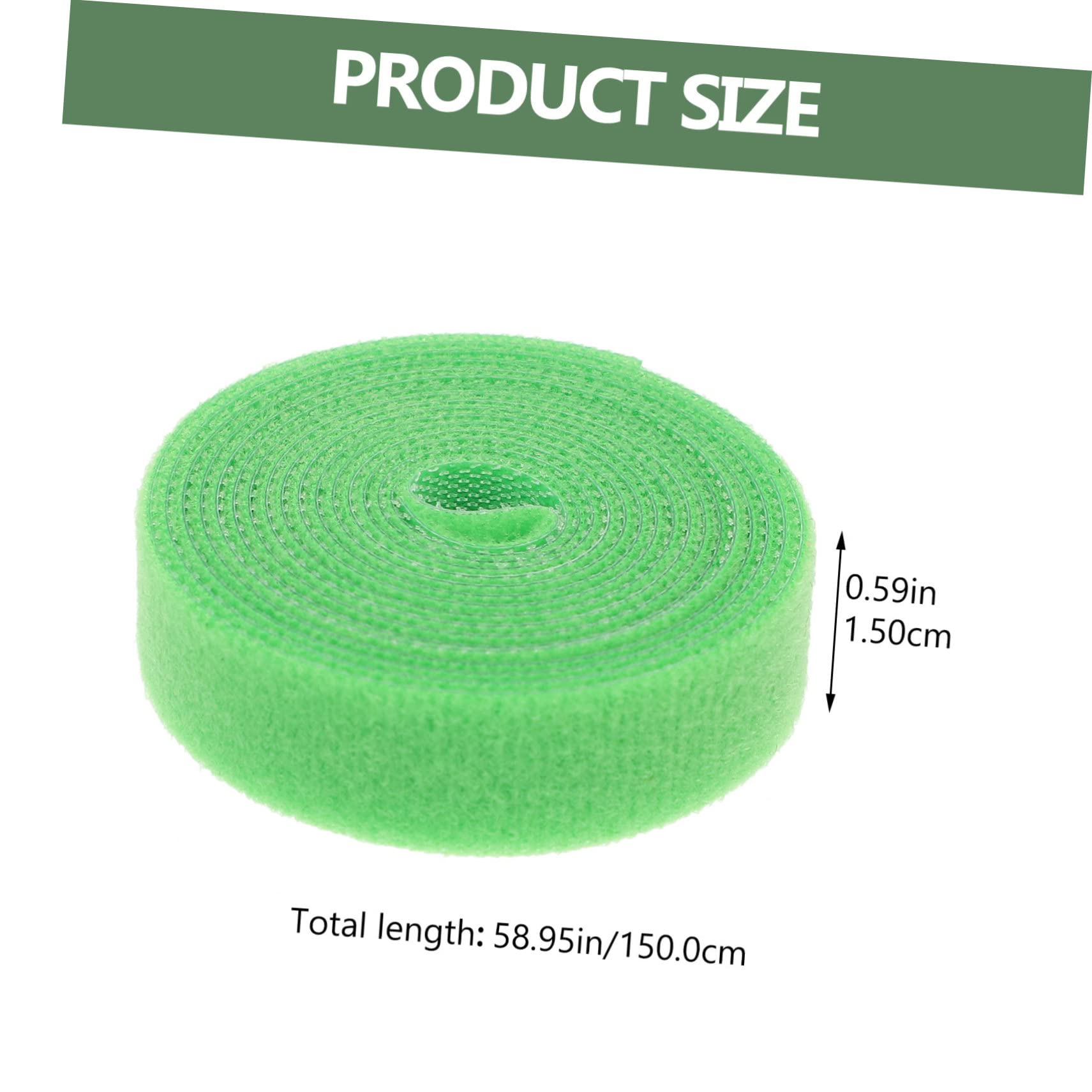 ibasenice 5 Series Vínculo Plantas Apoya Lazo De Planta Apoyo Jardinería Cinta Elástica para Atar Cinta De Amarre De Jardín Corbata De Horticultura Flores Ramas Cinta Nylon Verde 4 Rollos*5