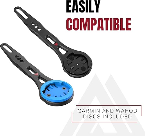 Miniatura 5 de KOM Cycling Soporte de manillar integrado para manillar integrado, aluminio CNC, se adapta a Shimano, FSA, Canyon, Ritchey y más. (adaptador GoPro