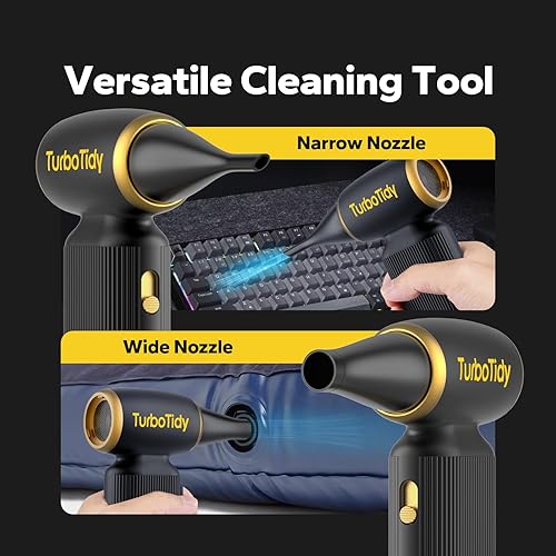 Miniatura 3 de Compresor de aire, plumero de aire eléctrico, compresor de aire inalámbrico y eliminador de polvo, alternativa de soplador de hojas sin escobillas