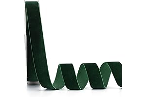 Dark Green Ribbon Velvet 1 Inch x 20Yd