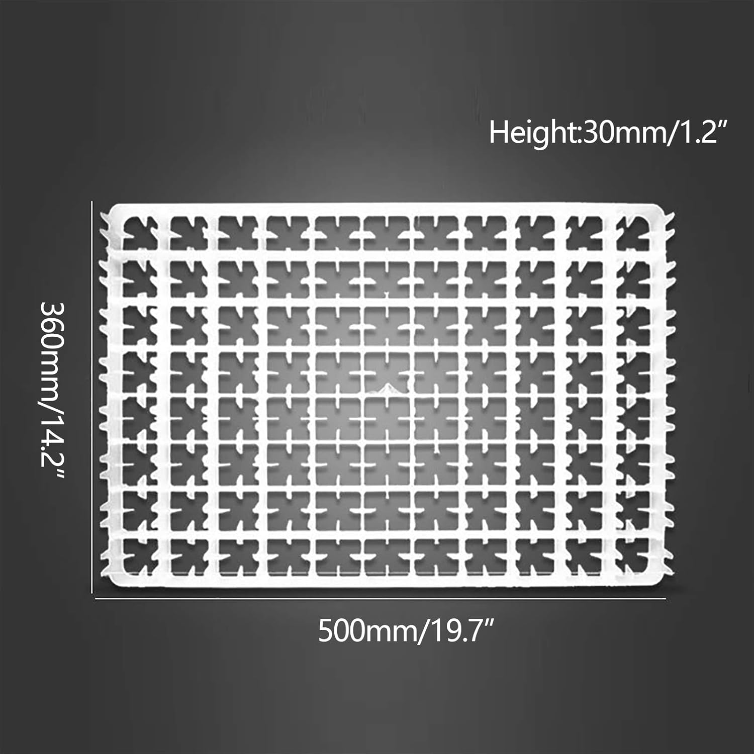 Gdrasuya10 5pcs Egg Hatching Incubator Trays Chicken Quail Pheasant Duck Turkey Eggs Holder 88-Egg Egg Crate Plastic Container Egg Breeding Tray