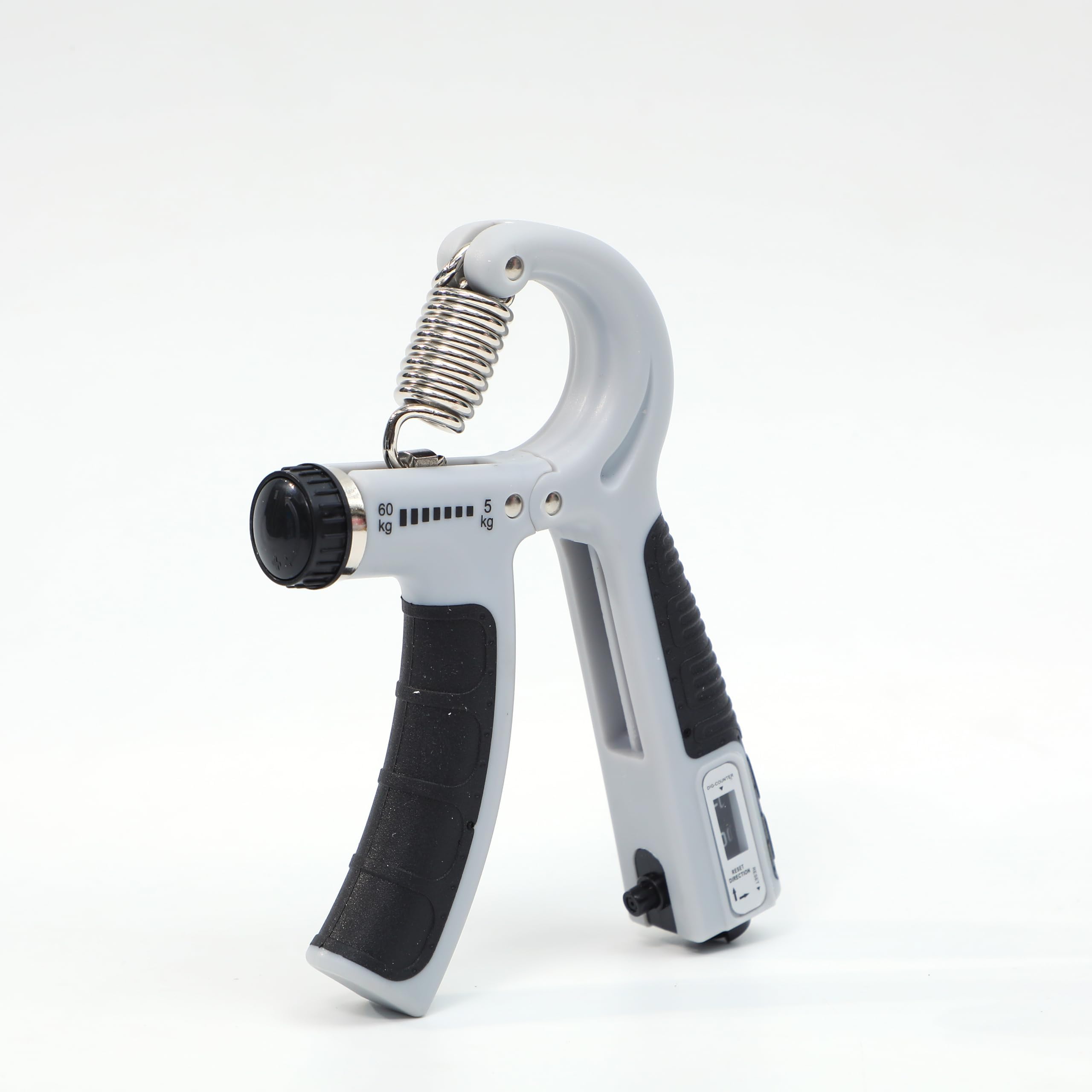 Veera Adjustable Hand Grip With Counter Strengthener | Hand Gripper for Unisex | Hand Exercise Equipment | Use For Forearms And Finger Workout At Home | 5 To 60 Kg | Grey