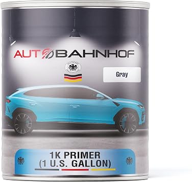AB-PF 3000 1K Primer Surfacer Gray High-Performance Automotive Primer, Fast Curing, Strong Adhesion, Smooth Base Coat for Painting, Rust Protection, Multi-Surface Compatibility 1 Gallon