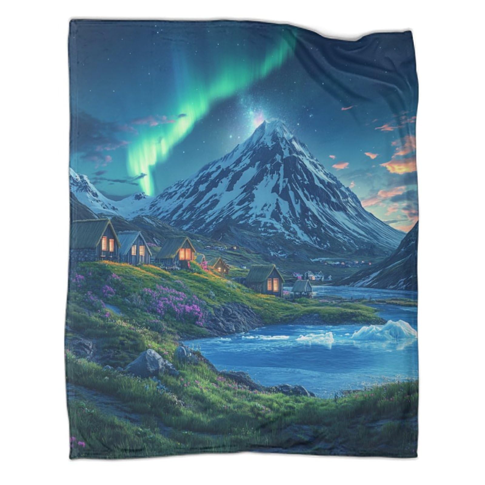 Uendokrnn Style-10 Northern Lights Blanket 3D Blanket, Warm & Cosy Blankets For Beds, For Sofa Bed Couch Double 60X80inch(150X200cm)