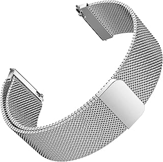 سوار كلاسيكي بديل بمشبك مغناطيسي إيطالي لساعة ريدمي ووتش 5 اكتيف الذكية فقط، سوار معدني يناسب ساعة مي ووتش اكتيف 5 للرجال والنساء والأولاد والبنات من يودي