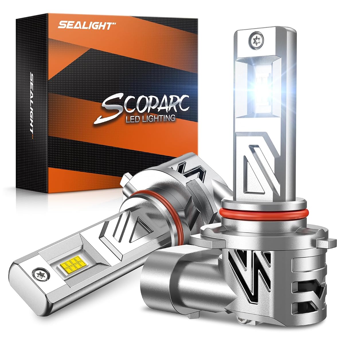 SEALIGHT Fog Lights 32000LM 9006 Size 6500K Cool White Aluminum for Off-Road Use