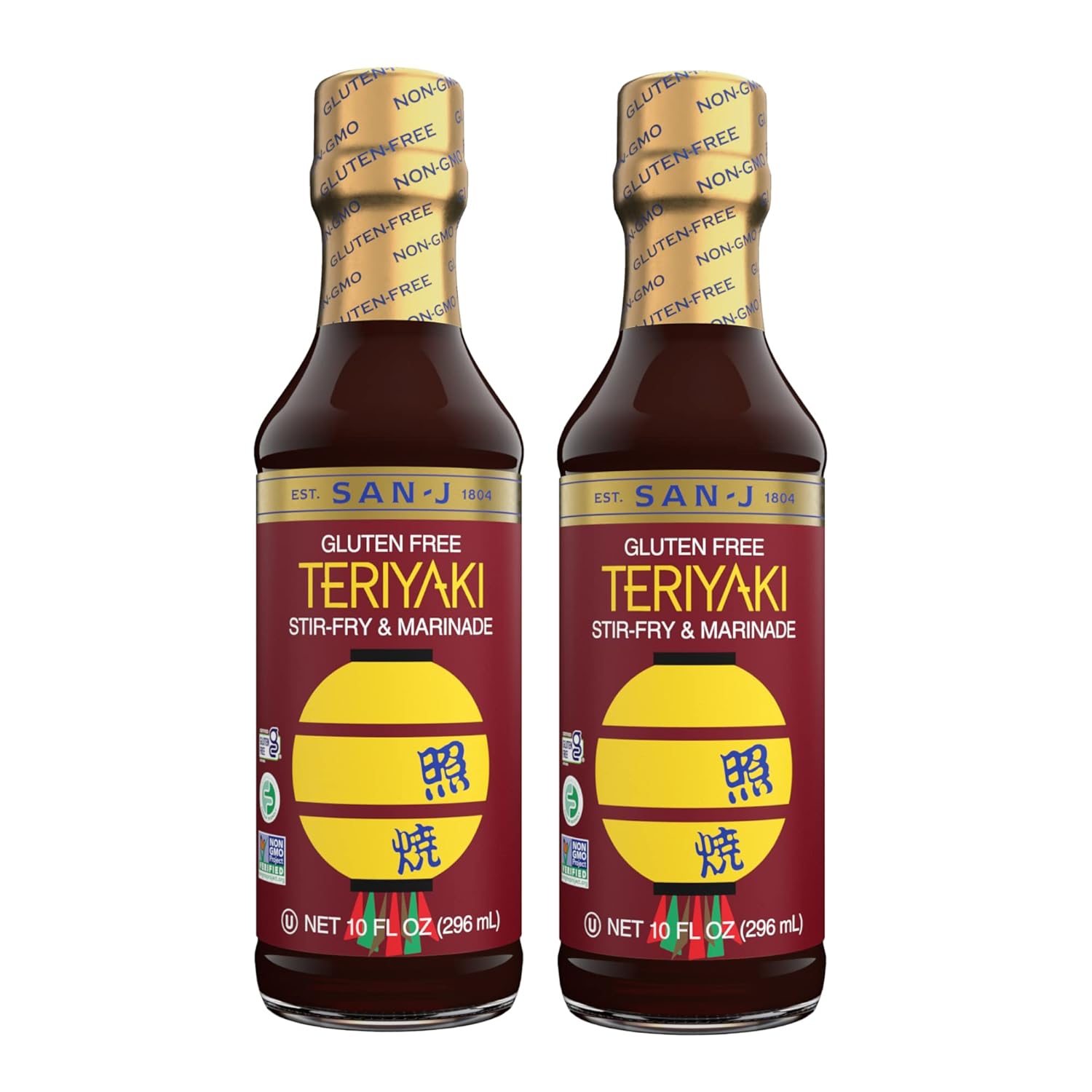 SanJ Gluten Free Teriyaki Sauce Teriyaki Stirfry and Marinade, Teriyaki
