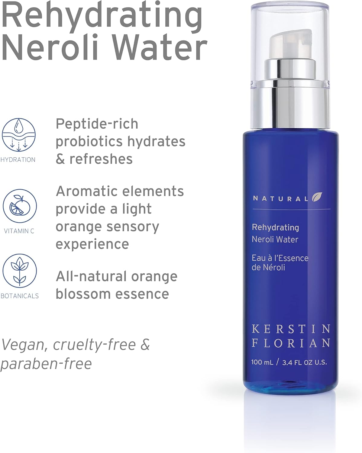 Kerstin Florian Neroli Water Face Mist | 3.4 fl oz & 1.0 fl oz