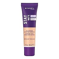 Vista 16 de Rimmel London Stay Matte Liquid Mousse - 085 Fair Beige - Base de maquillaje, ligera, control de brillo, sin aceite, 1 onza