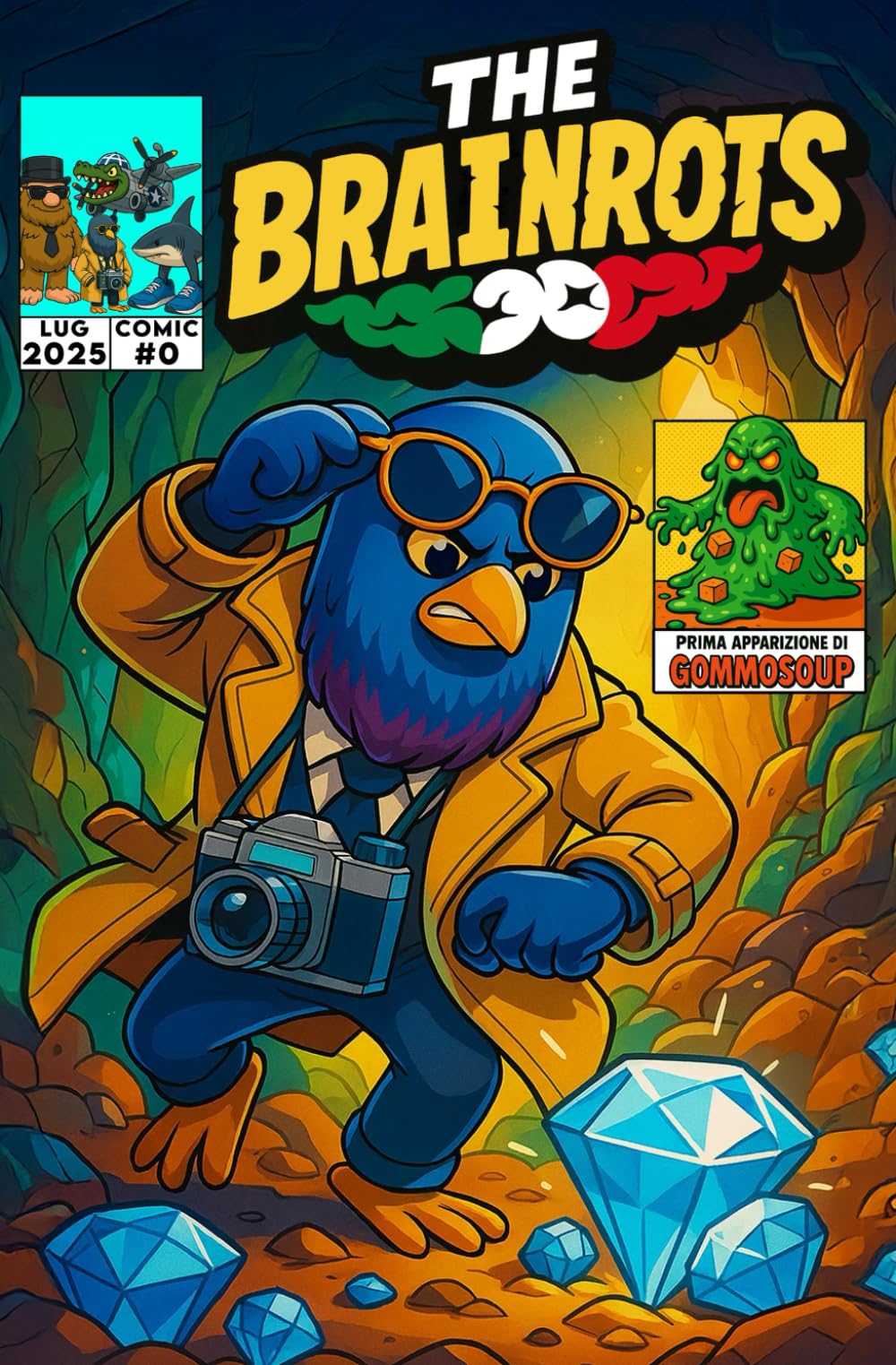 THE BRAINROTS #0 - Numero Zero - Il fumetto dei personaggi Brainrot - Luglio 2025 - Comics - Edizione speciale da collezione: Contiene 5 mini Storie a ... Italian Brainrot [Versione in Italiano])