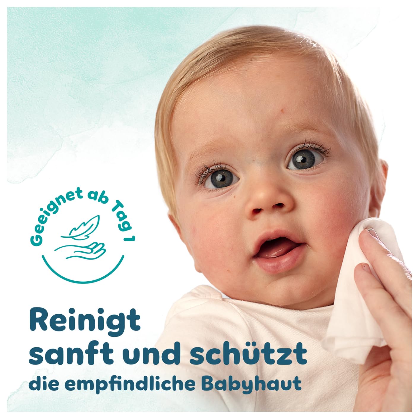 Pampers Harmonie Aqua Feuchttücher 24 Packungen mit jeweils 48 Feuchttüchern, 1152 Feuchttücher, die helfen, den natürlichen pH-Wert der Haut wiederherzustellen, leichte Lotion mit 99 Prozent Wasser - 4