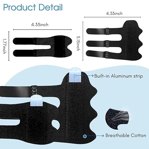 Miniatura 5 de 4 férulas de dedo gatillo, férula para el dedo del pulgar, soporte para el dedo, enderezamiento de dedos rotos, alivio del dolor, artritis, adecuado