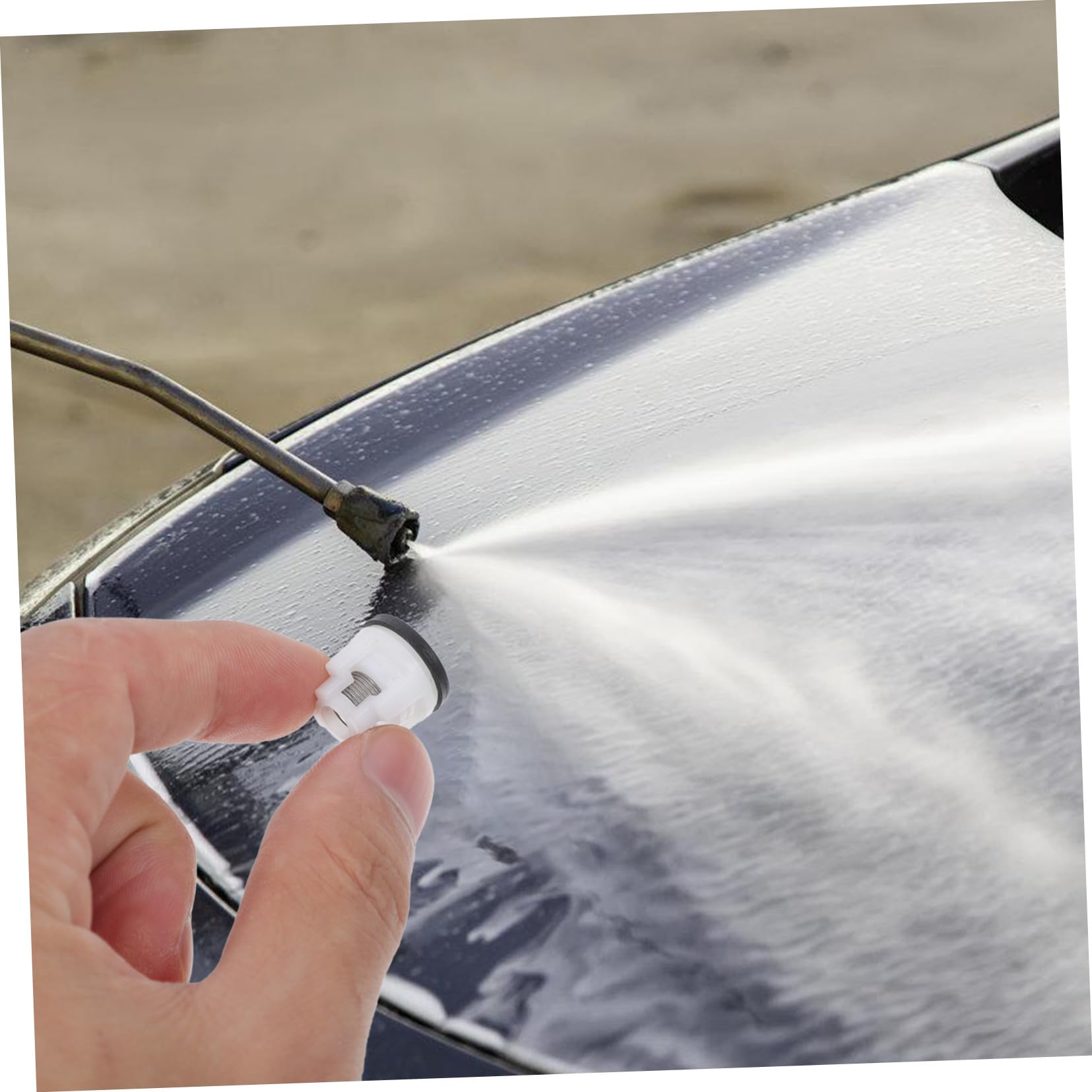 Abaodam Kit de 10 Válvulas Unidireccionales para Lavado y Resistente Accesorio de Plástico PP Blanco para Hidrolavadora de Alta Presión