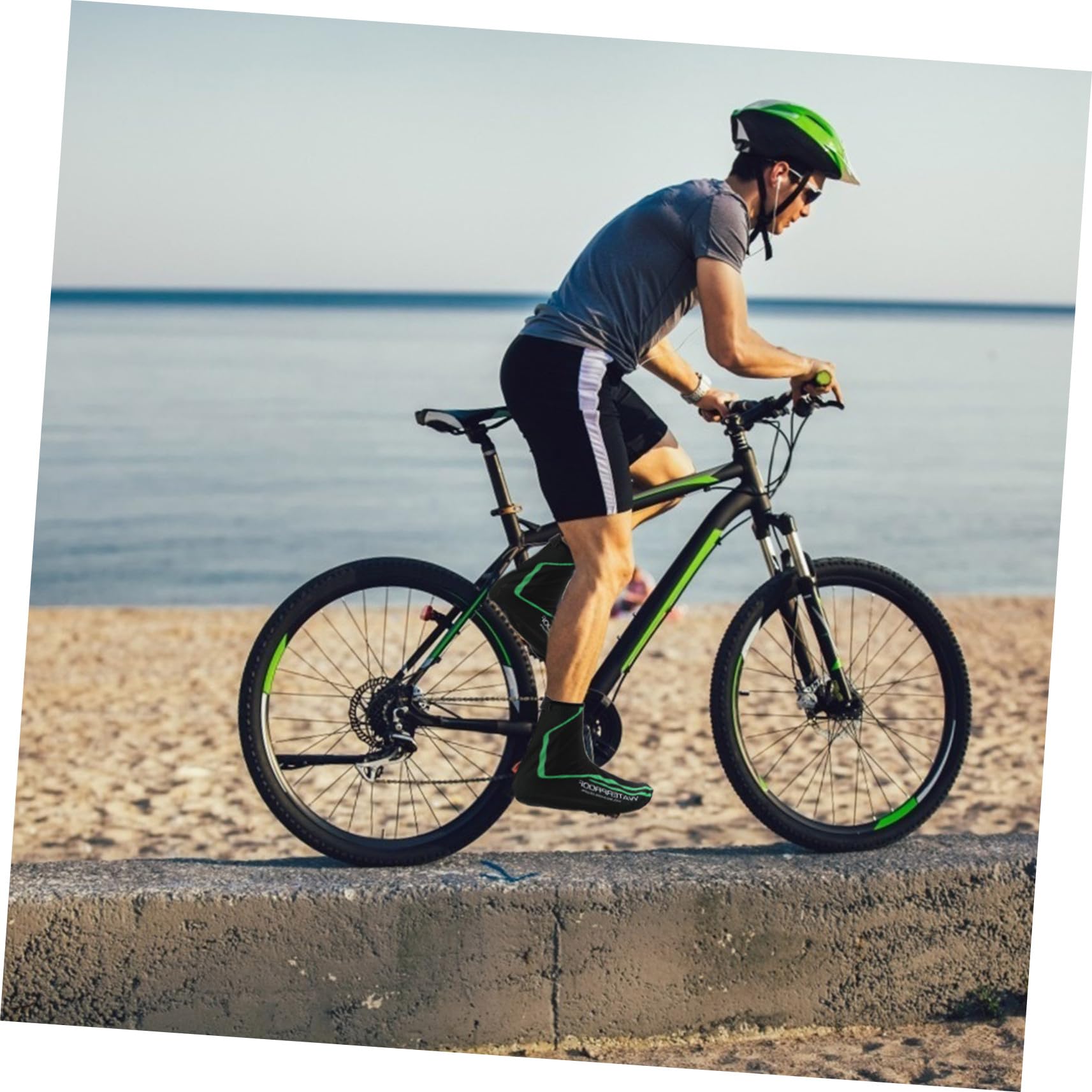 Cubrezapatos Ciclismo Unisex Impermeables y Cortaviento Cubrebotas Térmicos de PU para Invierno Resistentes y Elásticos Compatibles con Trajes de Ciclismo
