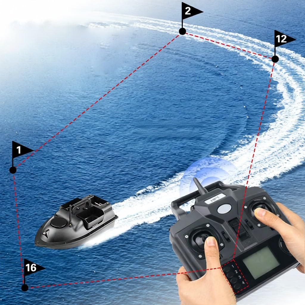 Telecomando per GPS Boat R18 CTV18 V18 C118 Dual Hand LCD con navigazione wireless 400-500 metri appassionati di pesca