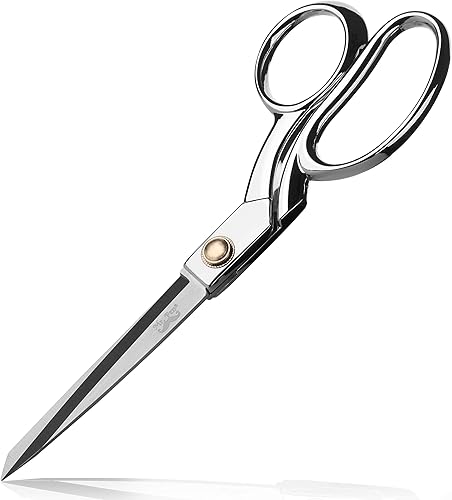 Mr. Pen Tijeras de metal, 8 pulgadas, acero al carbono, tijeras de costura y tela resistentes, tijeras de sastre