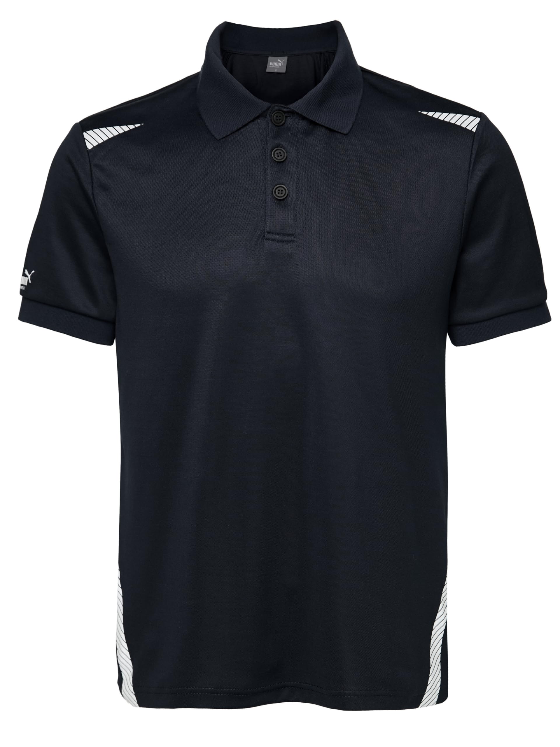 PUMA Workwear – Premium Poloshirt Herren – Funktionsshirt mit Reflektoren – Arbeitsshirt für Handwerk, BAU, Werkstatt & Industrie – atmungsaktives Gewebe – bequem & elastisch