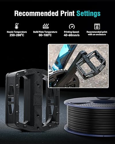 Miniatura 6 de SUNLU - Filamento ABS para impresora 3D de 1.75 mm, altamente resistente y duradero, resistencia al calor, excelente dureza, compatible con el 99%