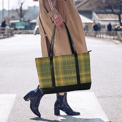 Miniatura 6 de Scottish Plaid Simple Women 14 Inch Laptop Tote with Zipper Briefcases for Travel Gym Vacation with Tablet estuche para laptop 14 pulgadas
