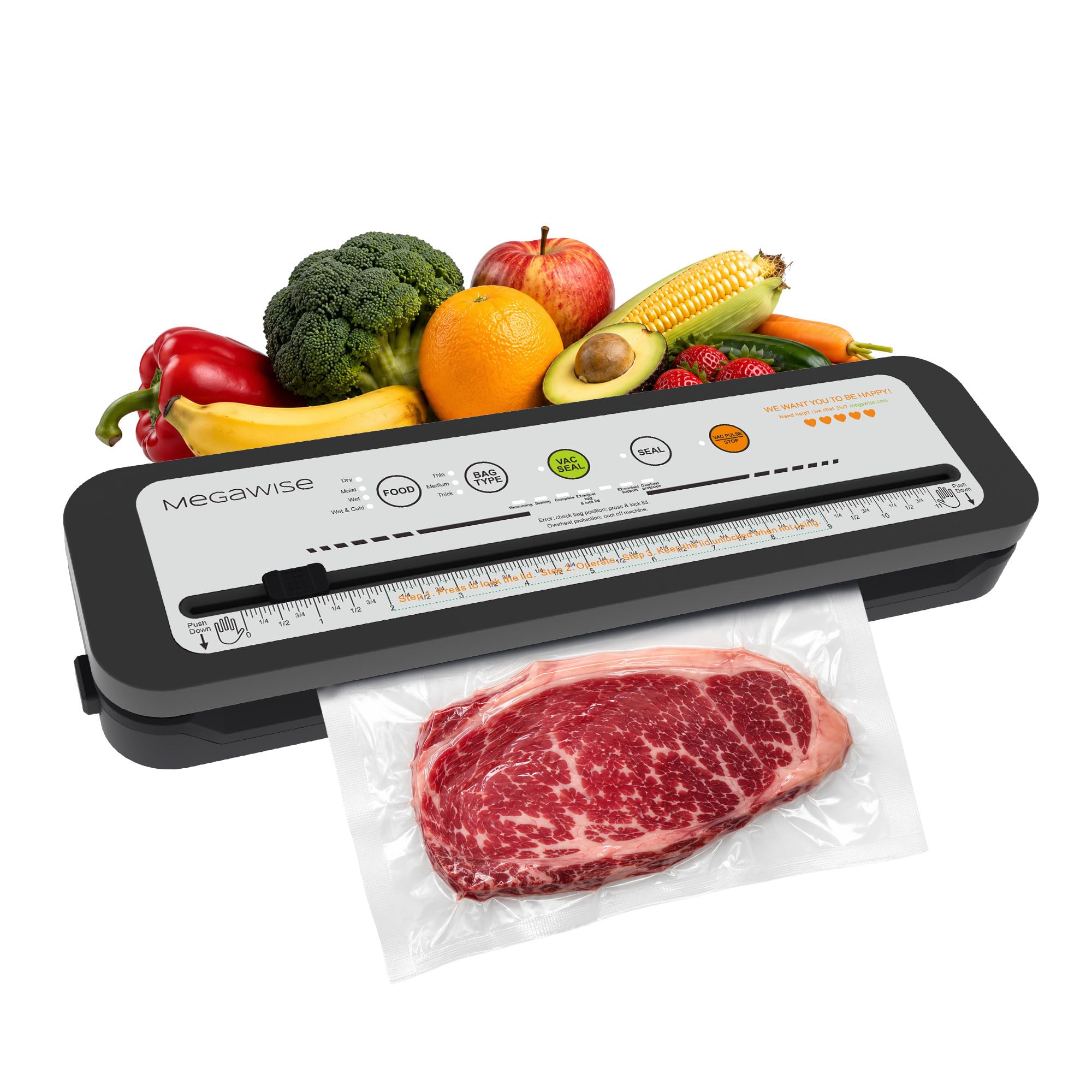 Megawise VS6611 - Vacuum sealer machine