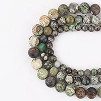 Vista 9 de 111 cuentas de piedra de Yaxaita natural para la fabricación de joyas, cuentas redondas auténticas de 7 pulgadas para aretes, pulseras, collares