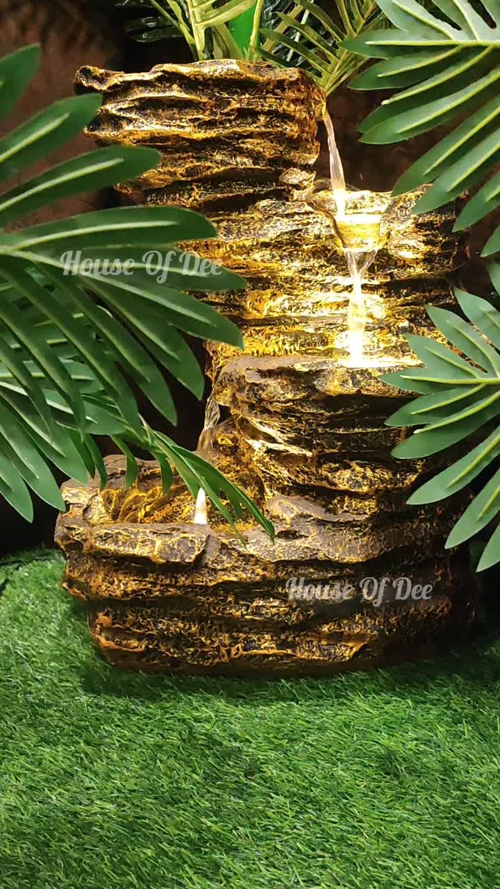 3 Steps Fountain for Living Room Home Decor Garden Decoration and Drawing Room Indoor Outdoor Fountain (48 x 50 x 78 cm) (3 Steps)-image-10