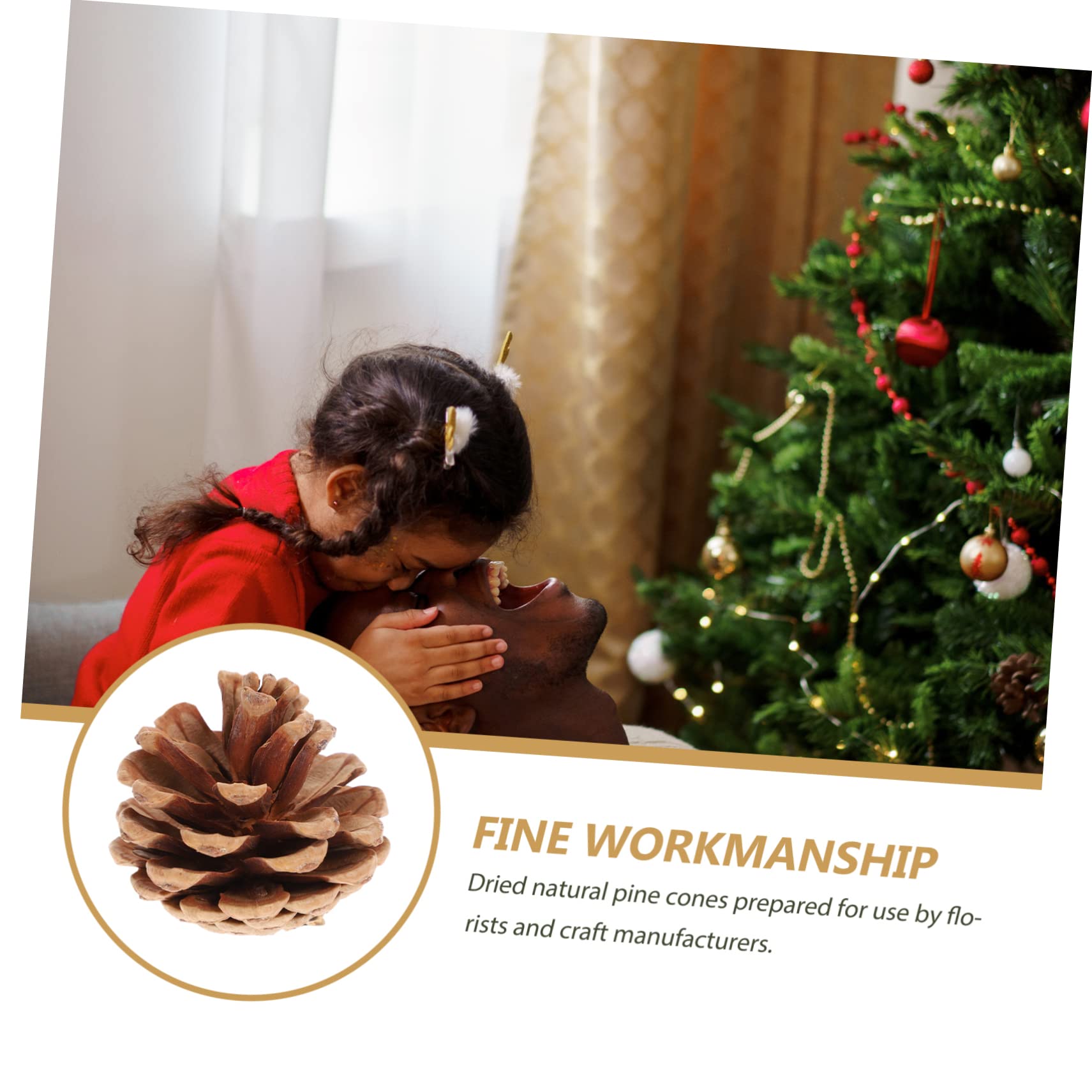 48 Stück Natürliche Getrocknete Tannenzapfen Weihnachtsdekoration Zum Aufhängen Für Bastelarbeiten