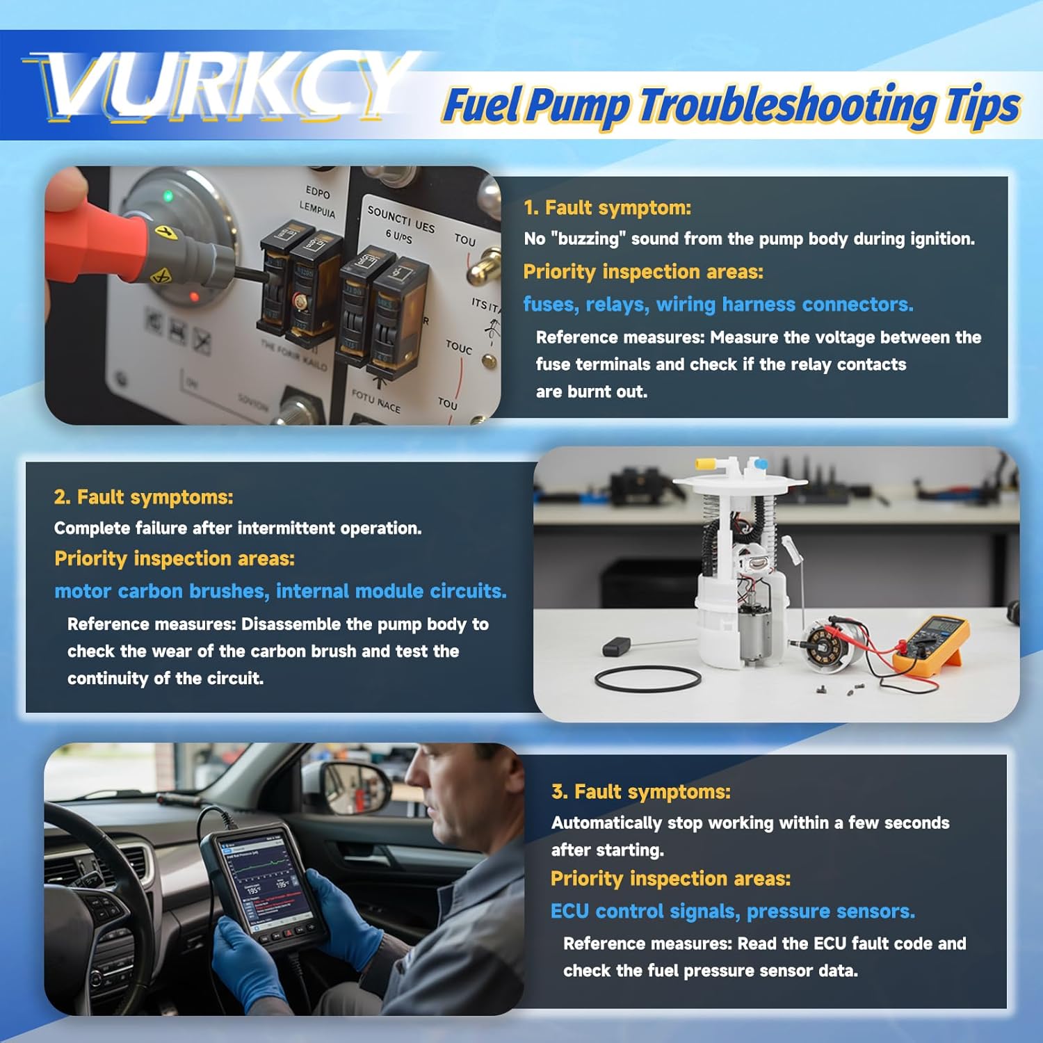 Electric Fuel Pump Module Assembly Compatible with 2005-2007 GMC Envoy & Chevrolet SSR/Trailblazer, 2005-2007 Buick Rainier/Isuzu Ascender/Saab 9-7x, 4.2L 5.3L 6.0L, Replace E3707M, FG0515 - Image 4