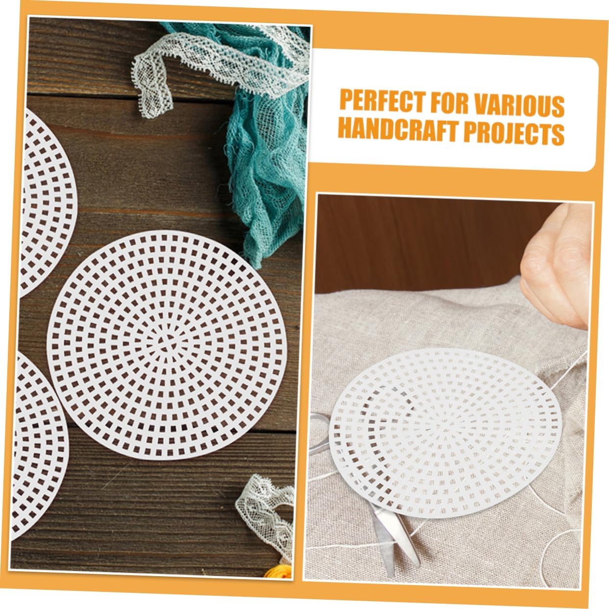 EXCEART 12pcs Cross Mesh Sheets for Crafting and Quilting Pattern for Easy Weaving Versatile Sheets for All Skill Levels