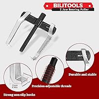 Vista 7 de BILITOOLS Extractor de engranajes de 6" con 2 mordazas, interno externo para la extracción de poleas, volantes, rodamientos y engranajes