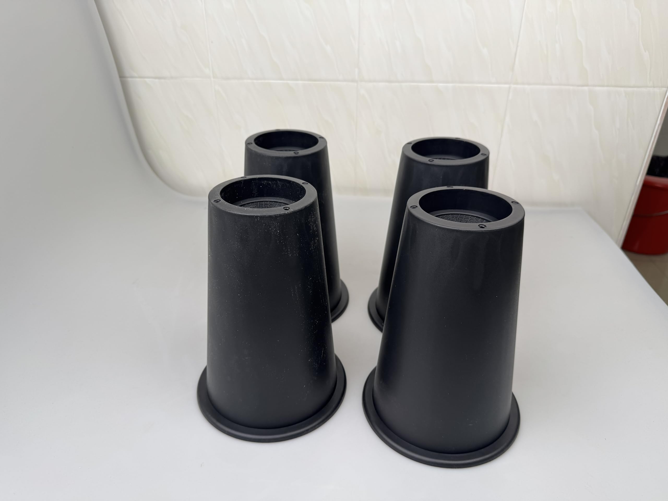 Snapklik.com : ANNKUT Bed Risers 8 Inch Heavy Duty, Round Furniture ...