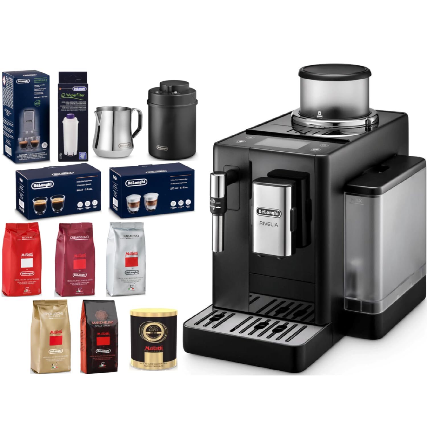 にがうりデロンギ エスプレッソマシン フルセットステンレス製 Amazon.co.jp: デロンギ 全自動コーヒーマシン リヴェリア フルセット