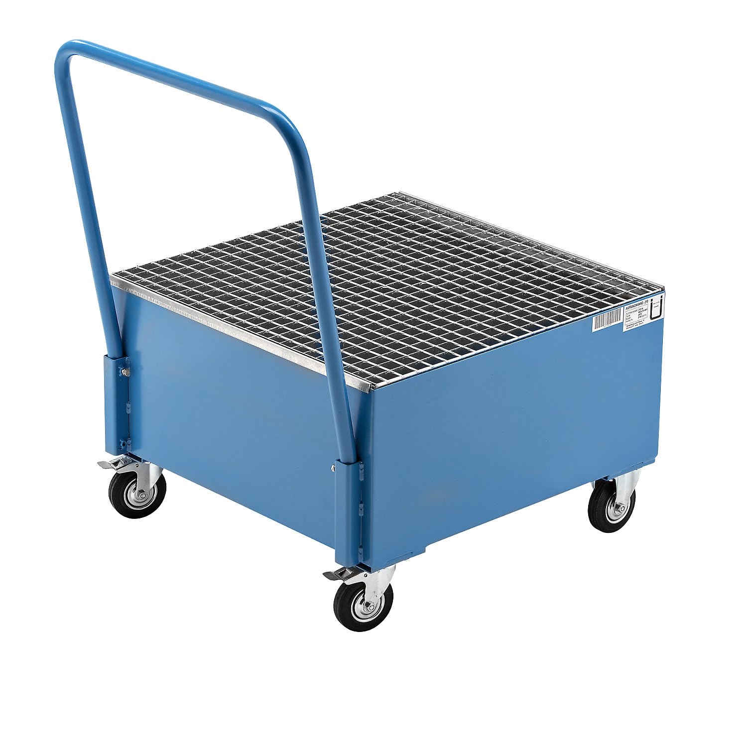 eurokraft basic | Fahrbare Auffangwanne aus Stahlblech