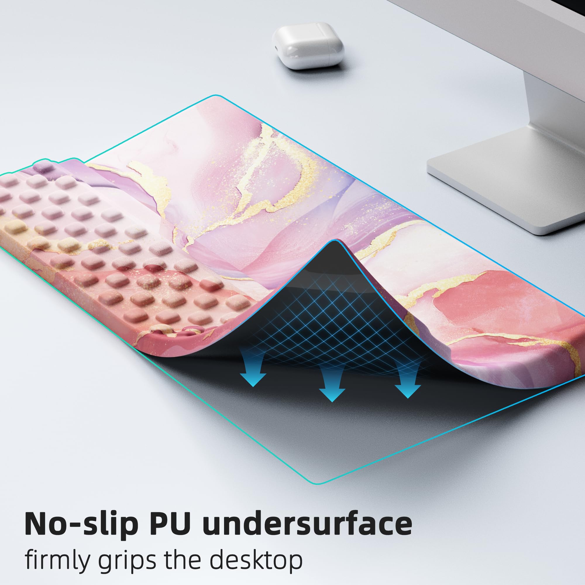 Ospelelf Repose-poignet pour clavier, support ergonomique et confortable pour le bureau et la maison